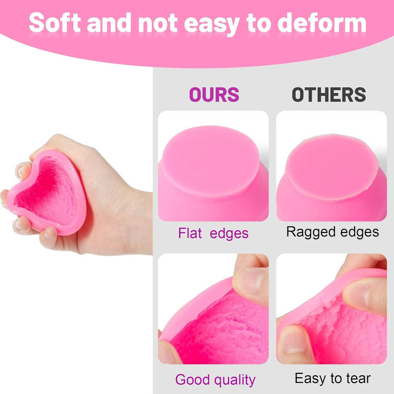 Silicone 3D Ice Cream Ball Shape Silicone Molds Cookie Pastry Mould Soap Candle gallery