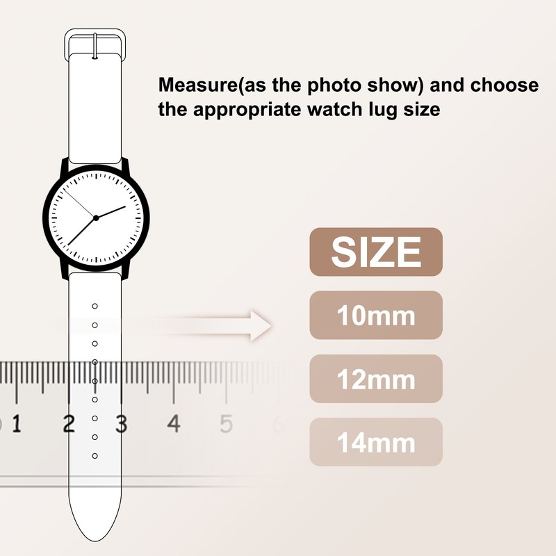 14mm Light Brown Quick Replacement Watch Strap gallery
