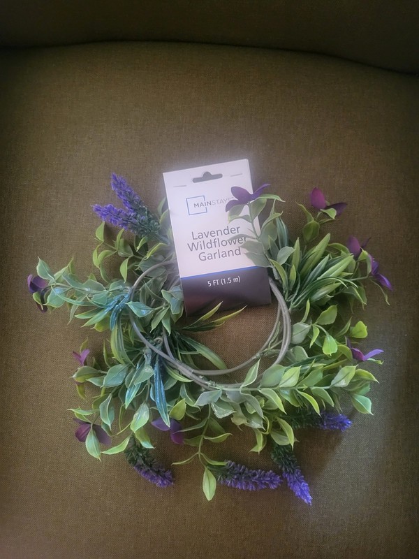 Lavender Purple Wildflower Garland Bendable Artificial Floral Greenery 5ft NEW gallery