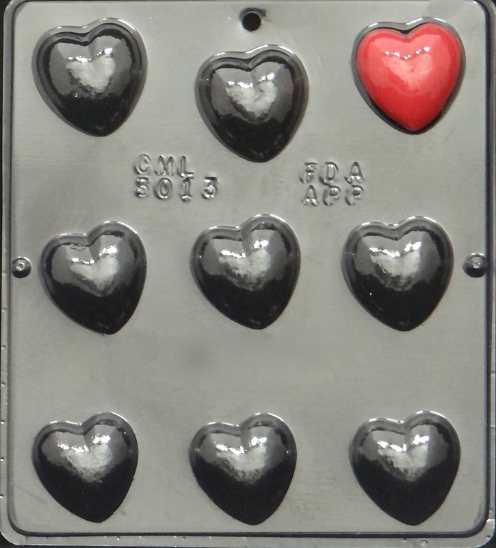 1 1/2″ Heart Chocolate Candy Mold Valentine 3013 NEW