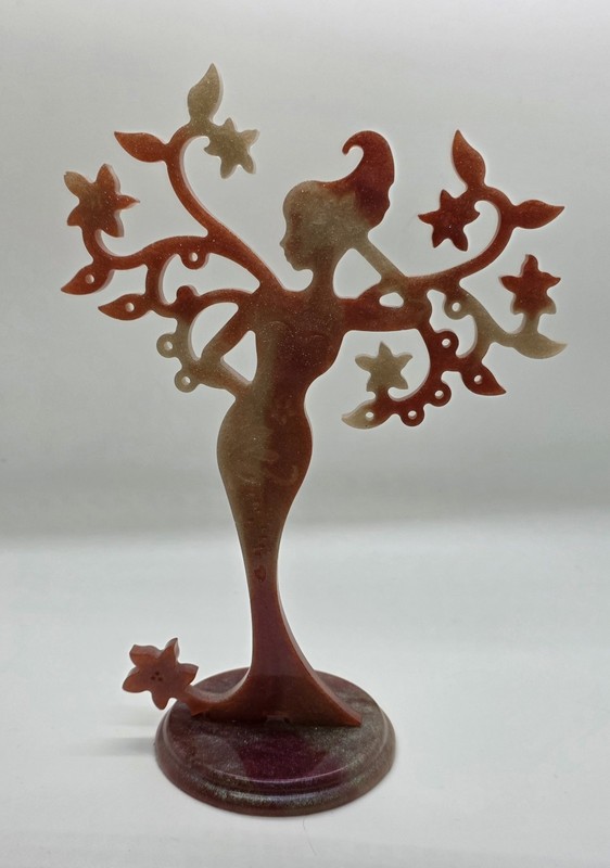 Handcrafted, Sparkled Jewelry Tree/Stand