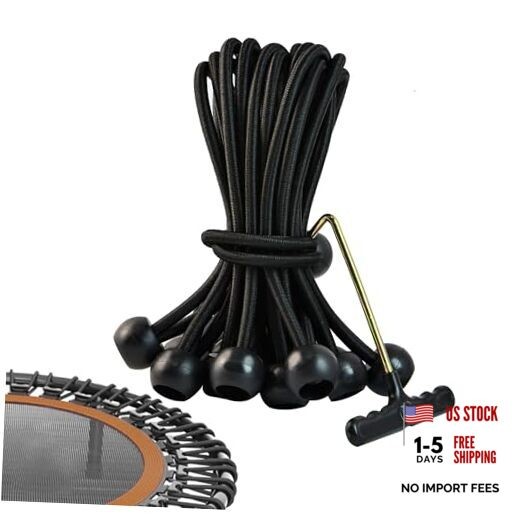 20 PCS Heavy Duty Trampoline Bungee Cords 6.3 in 20 PCS Bungee Cords With Ball