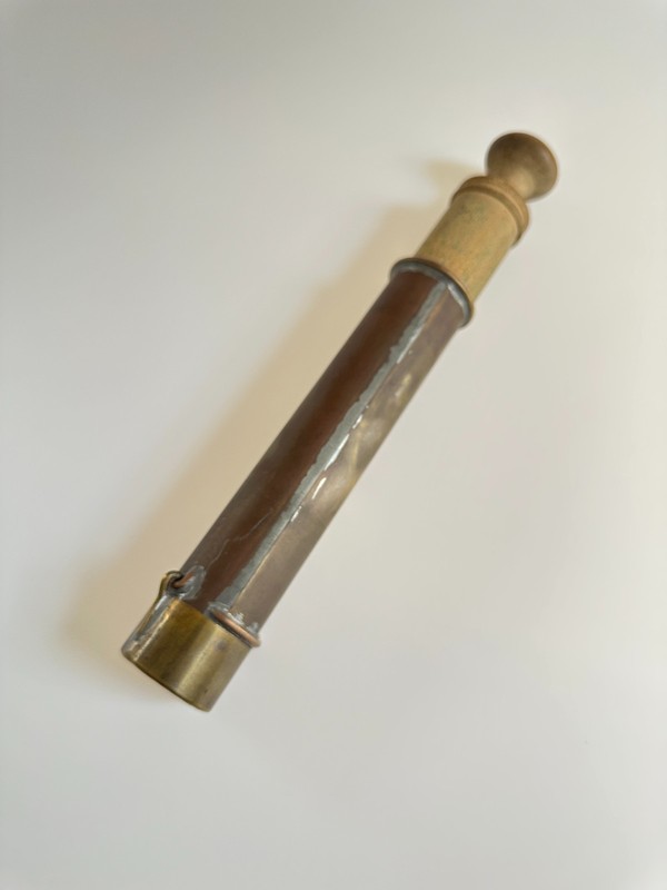 Antique Brass Icing Syringe Handmade Pastry Piping Tool Cookie Press 3 Discs gallery