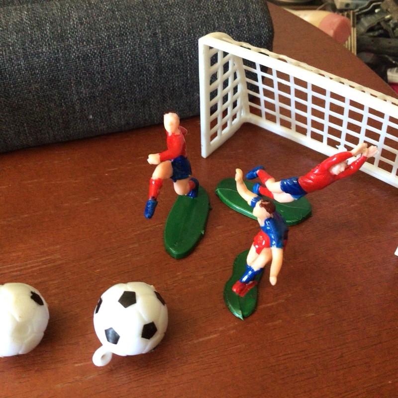 Vintage Soccer Players Cake Toppers gallery