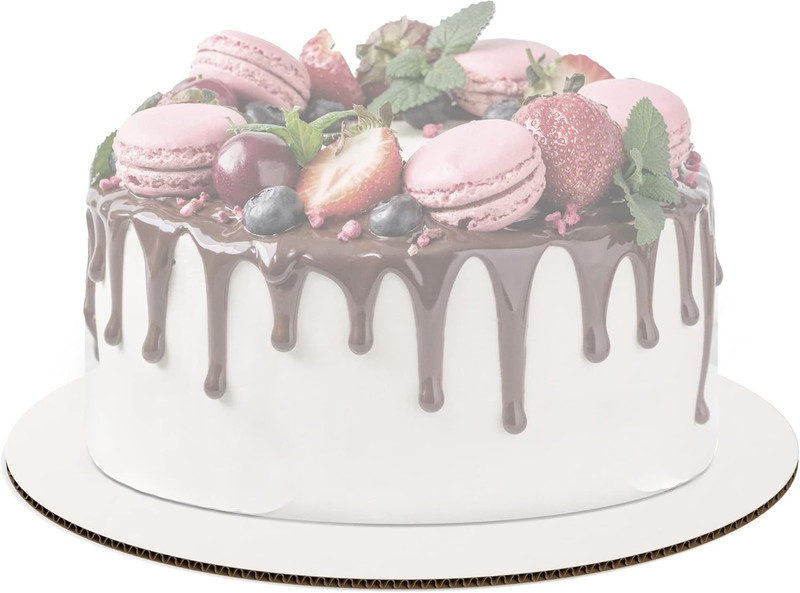 Cake Board, Round, 25 Pack - 12 Inch, Cardboard, White, Disposable Tray, Cake De gallery