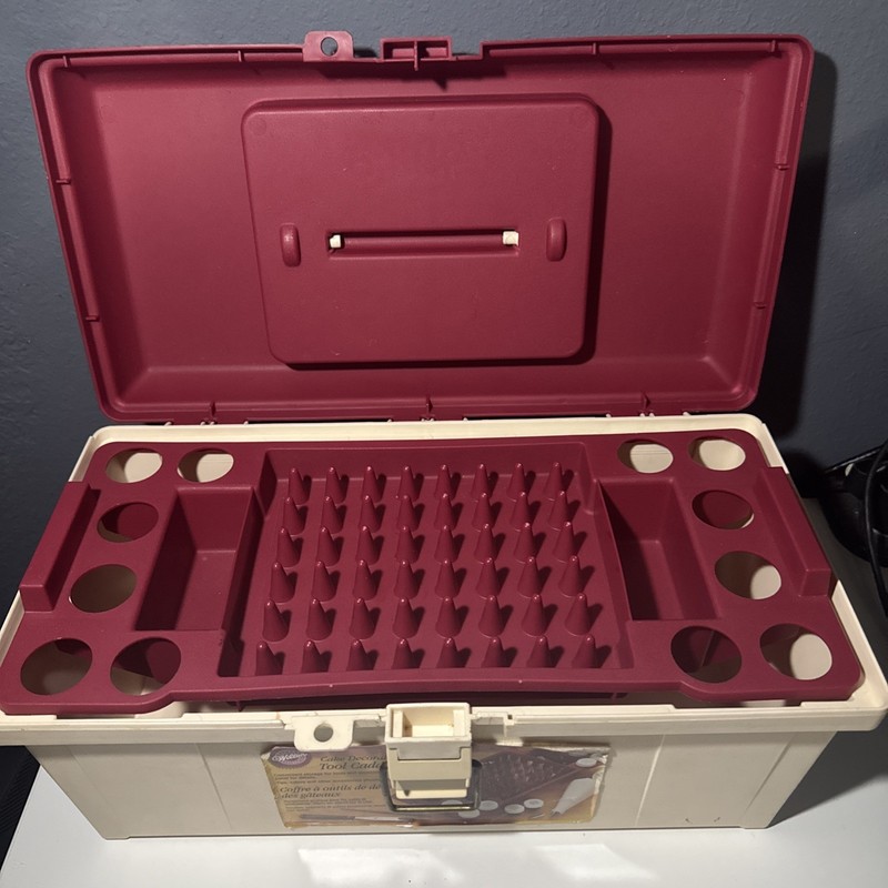 Wilton Cake Decorating Tool Caddy Organizer Tool Case Container Box gallery