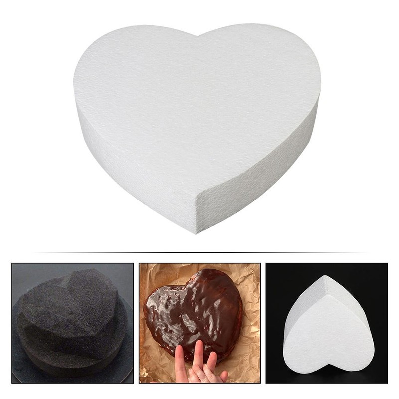 Heart Shape Foam Cake Dummy for Faux Cake Decorating and Party Bakery Decor gallery