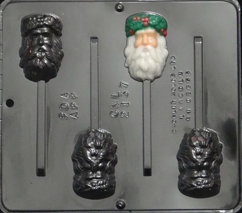Santa Olde English Lollipop Chocolate Candy Mold Christmas 2137 NEW