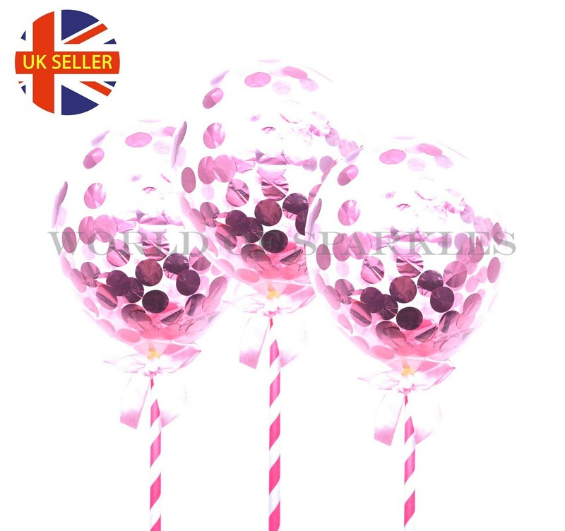 3pcs x Cake Topper Balloons Mini Rose Gold Pink Blue gold Decoration Party Decor