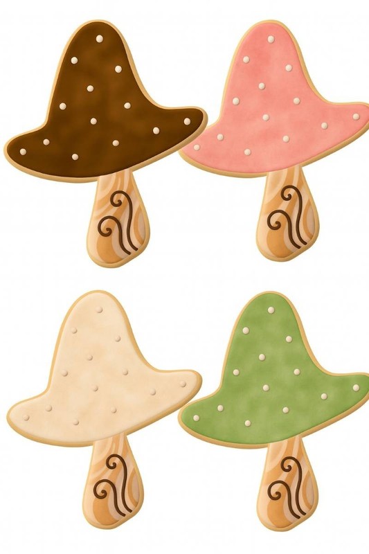 Shitake Mushroom 3.25'' Cookie Cutter Metal Whimsical Woodland Farmers Market gallery