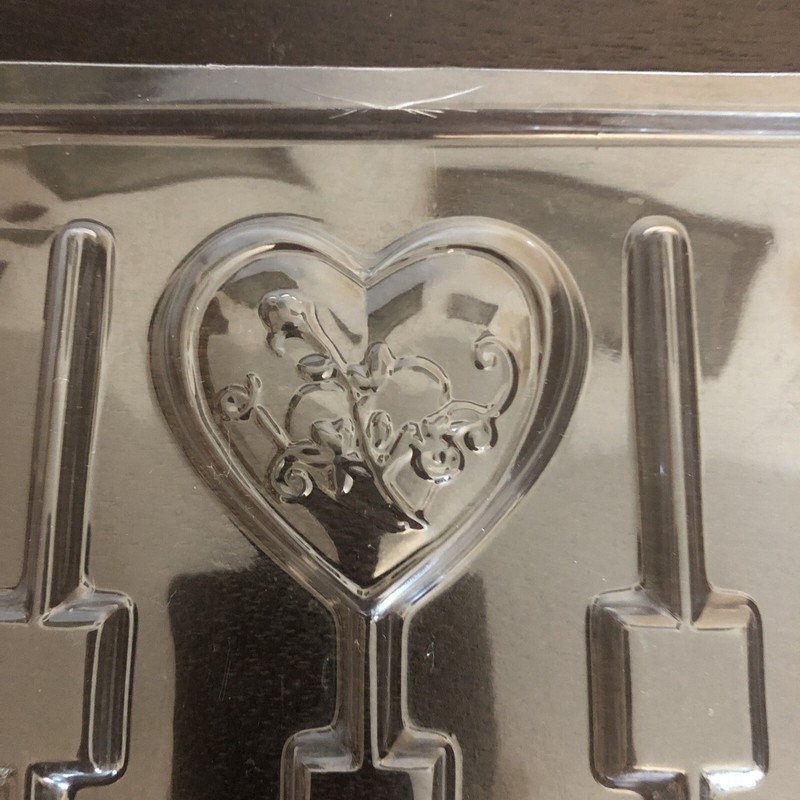 New Valentine's Heart Lollipop / Chocolate / Candy / Soap Mold ~ 3 cavity 2 x 2 gallery