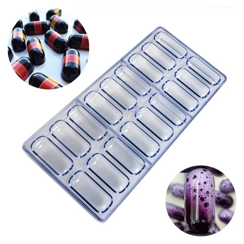 18 Slot Candy Mold for Homemade Chocolates and Sweet Grade Plastic Mould gallery