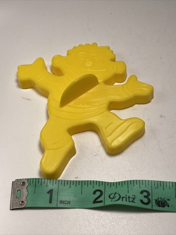 Ernie Cookie Cutter Yellow Muppets Sesame Street Wilton 1970s Vintage gallery