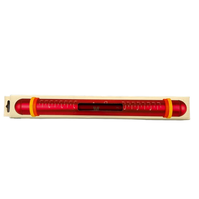 Rolling Pin Water Fillable Aluminum Adjustable Warm Cold 13.5 Red Non Stick New