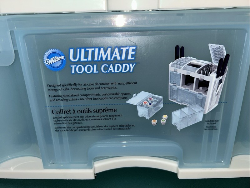 Huge Wilton Ultimate Tool Caddy Organizer For Cake Decorating Carry Handle Kit gallery