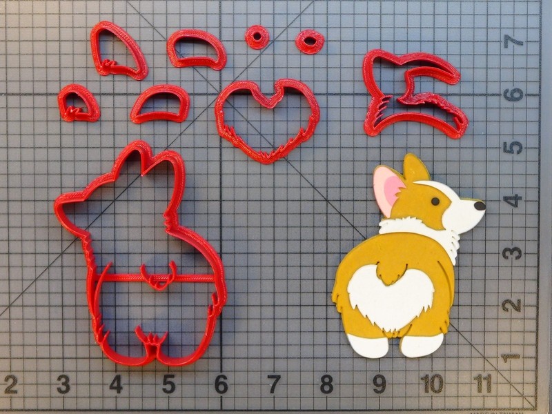 Corgi Butt 266-831 Cookie Cutter Set