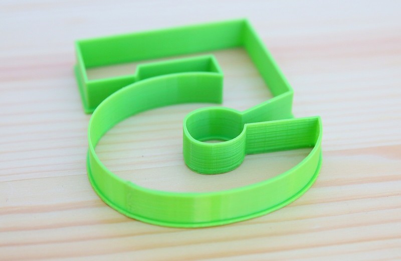 Number Five Digit 5 Cookie Fondant Cutter Cake Mould Large size 8cm Height gallery