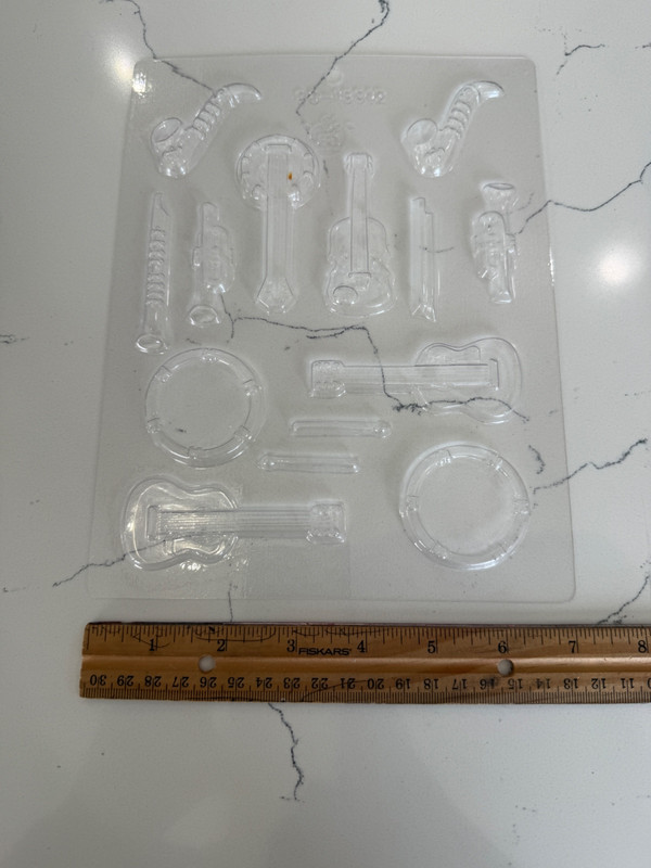 Musical Instruments - Banjo Guitar Trumpet Flute Celo Sax - Molds for Candy Soap gallery