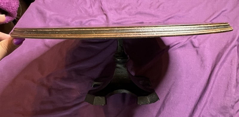 Magnolia Home Very Sturdy Wooden/Metal Round Display/Cake Stand 16” Dia. EUC