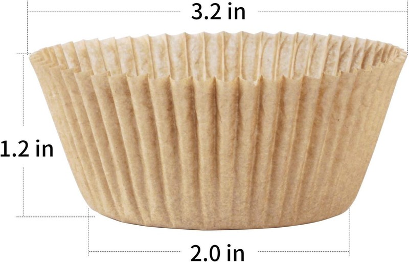Caperci 500 Count Natural Cupcake Liners Greaseproof Paper Baking Cups gallery