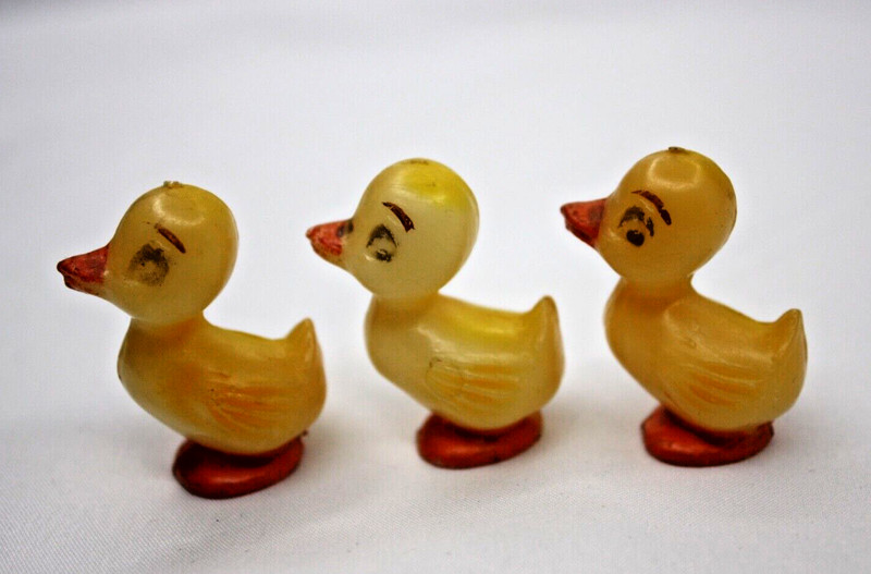 4 Vintage Wilton Plastic Duck Family Cake Toppers Made In Hong Kong Duckling gallery