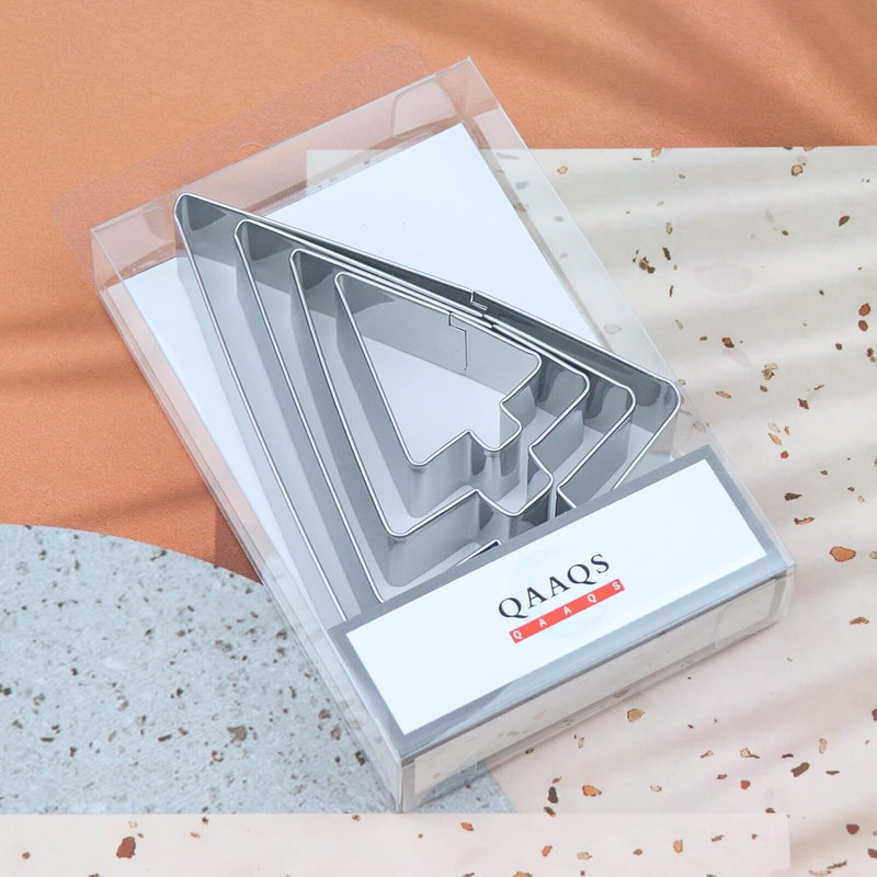 Tree Cookie Cutter Set - 5", 4", 3", 2" - 4 Piece - Stainless Steel gallery
