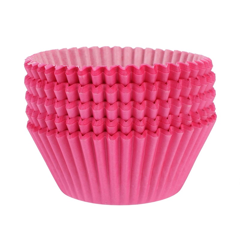 Pink Baking Cups, 100 pieces Paper Cupcake Liners Wrappers Nonstick Muffin Mo...