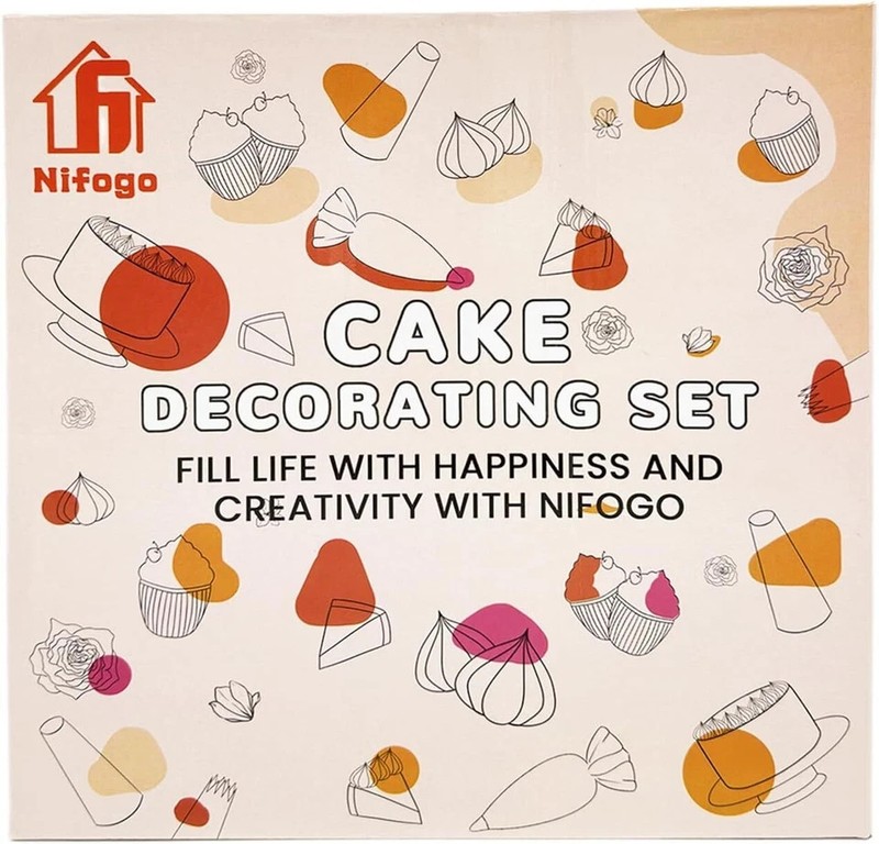 Cake Decorating Supplies Kit Tools 356pcs, Baking Accessories Pink gallery