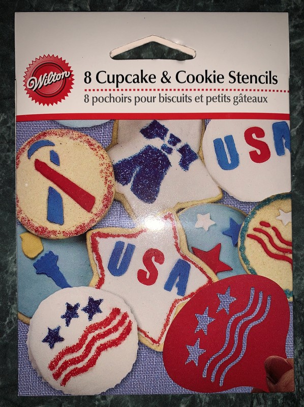 Wilton Patriotic America USA Cupcake & Cookie Stencils