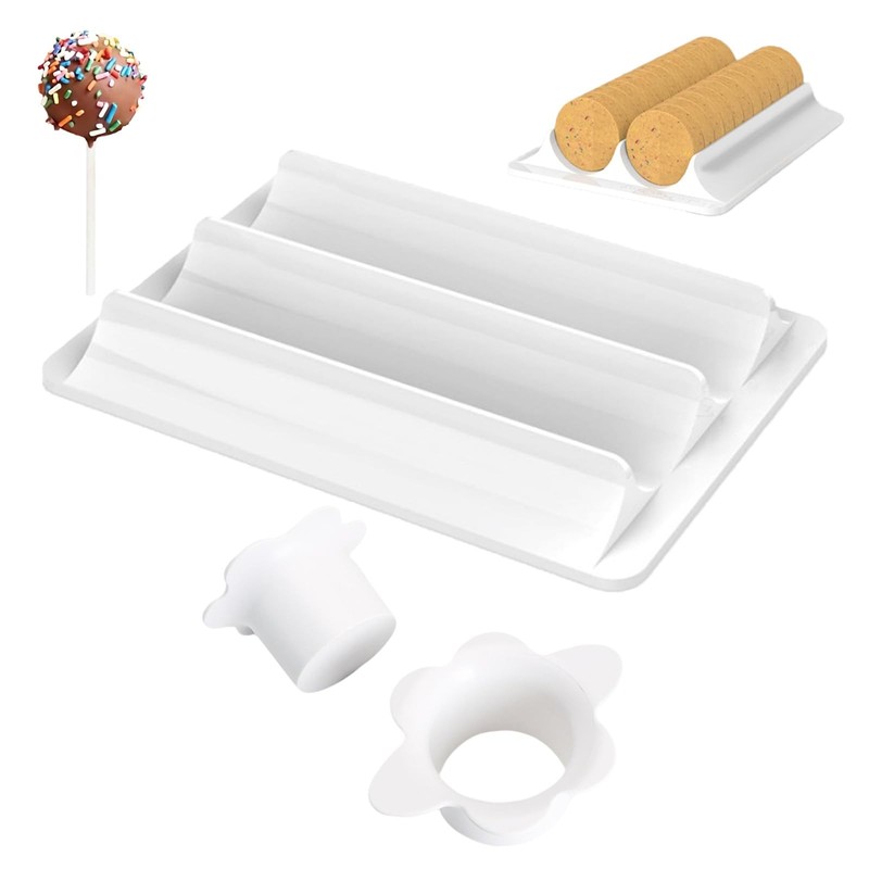 Round Cake Pop Mold Tray Set Baking Tool for Desserts Parties Weddings