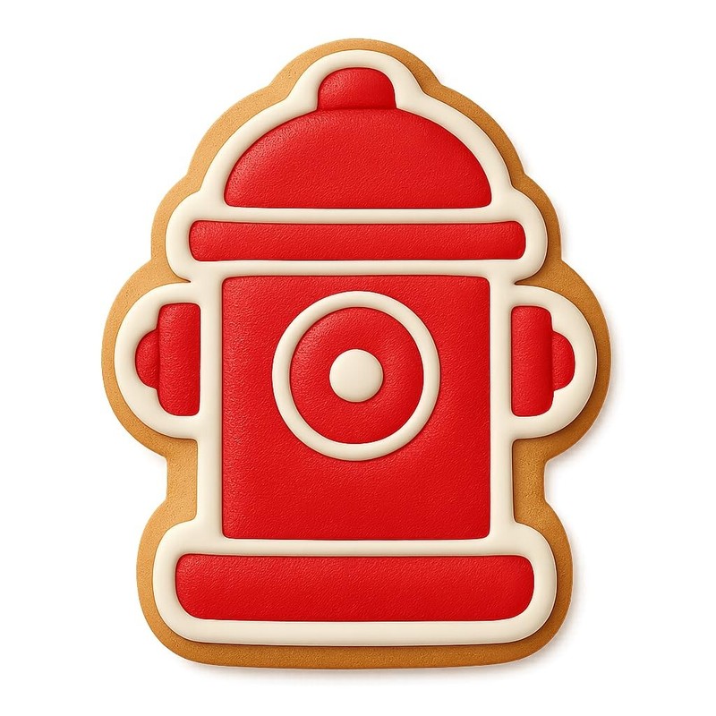 Compact Fire Hydrant Cookie Cutter & Stamp, Fondant & Clay - 4x3 gallery
