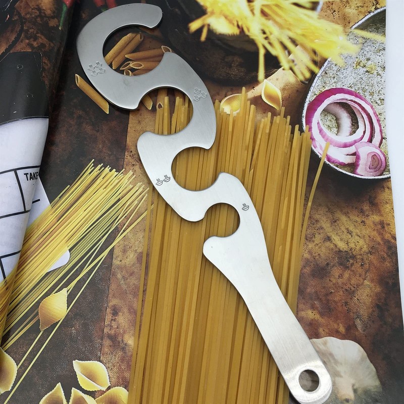 Spaghetti Pasta Measure Stainless Steel Spaghetti Measurer Tool 4 Serving Por... gallery