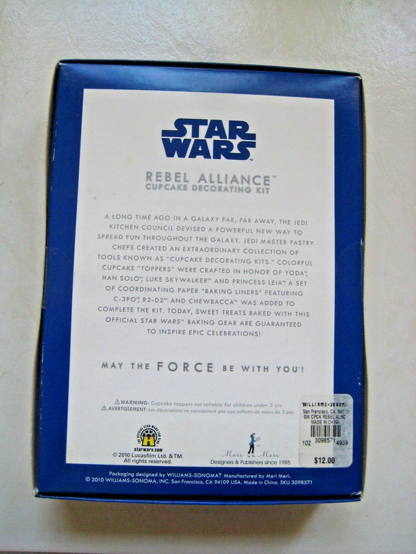 Williams-Sonoma STAR WARS - REBEL ALLIANCE Cupcake Decorating Kit (NEW) gallery