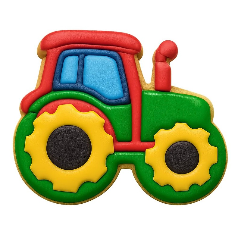 Four-Wheel Drive Tractor Cookie Cutter & Stamp, Fondant & Clay - 4x3.2 gallery