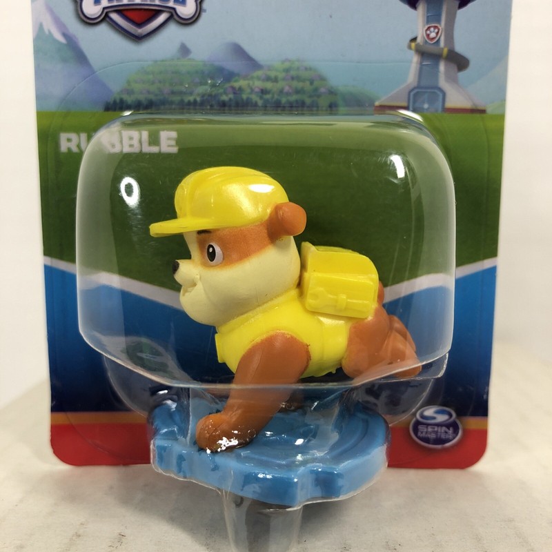 Paw Patrol Rubble Cake Topper 2-Inch-Tall Ages 2+ Nickelodeon Spin Master