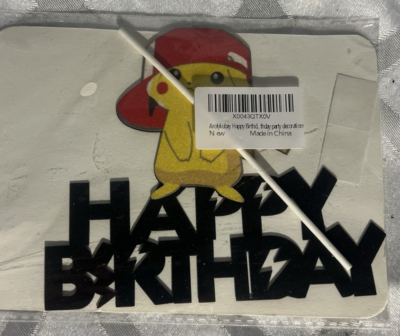 Pokemon Pikachu Cake Topper