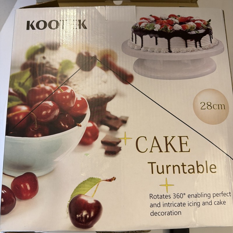 Kootek Cake Stand, 11 Inch Rotating Cake Turntable for Decorating, Display & Bak