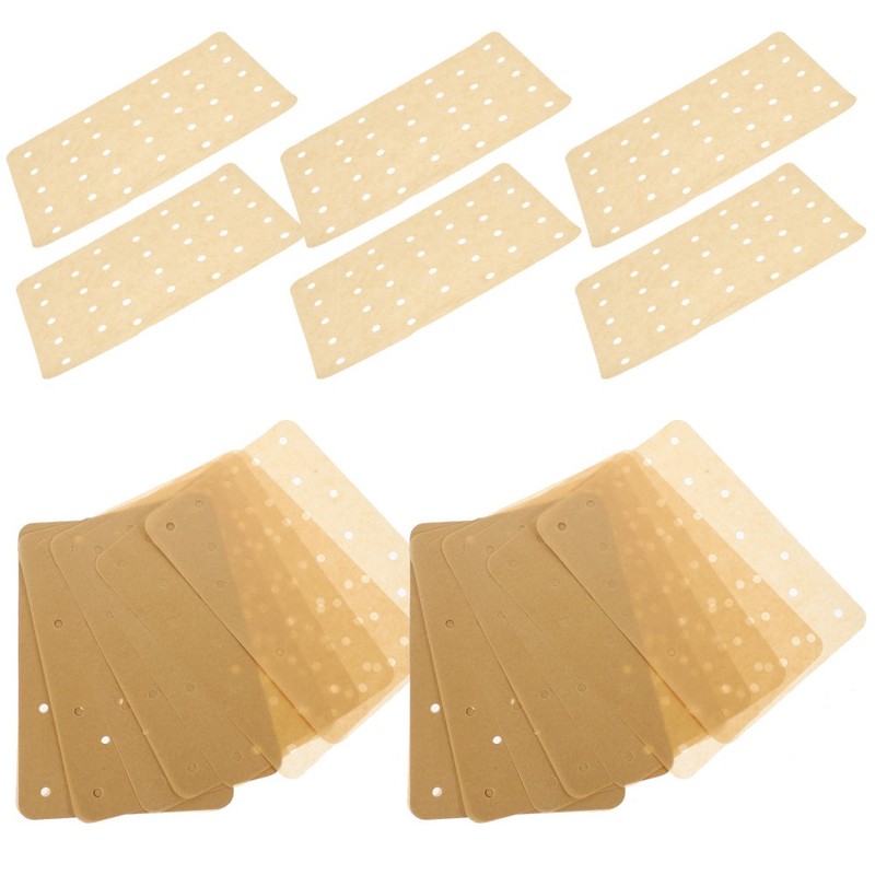 Oil Proof Light Brown Air Fryer Paper Sheets for Baking Fries Chicken and Bacon gallery