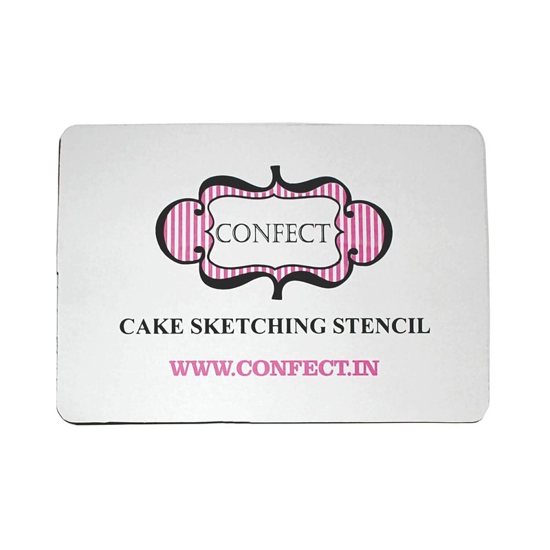 Square Cake Sketching Stencils Reusable for Baking Icing Fondant Decor gallery