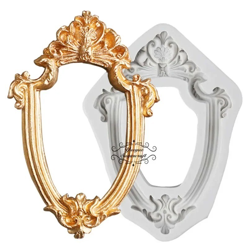 Frame Fondant Cake Silicone Mold Chocolate Mould Wedding Sugarcraft Decorating gallery