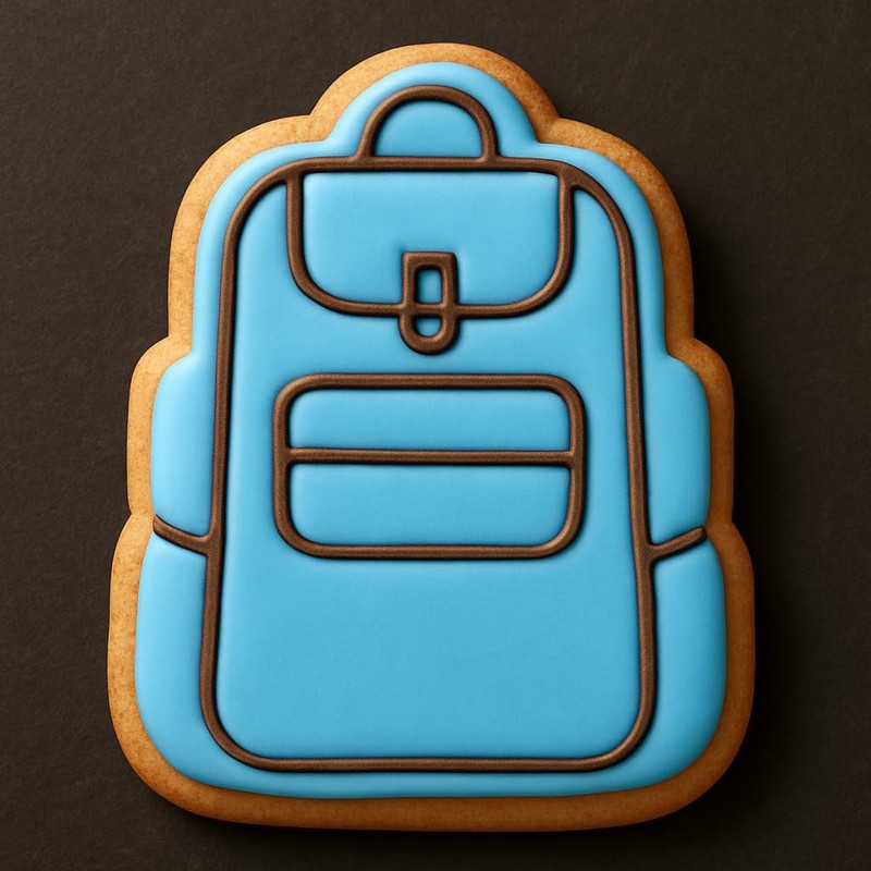 Backpack Adventure Cookie Cutter & Stamp, Fondant & Clay - 4x3.2 gallery