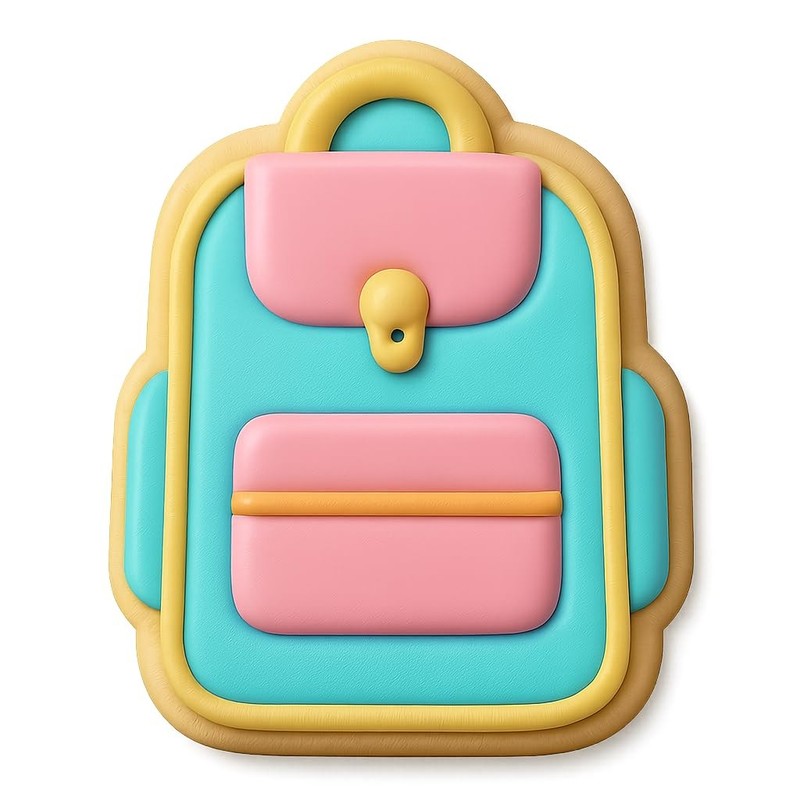 Backpack Adventure Cookie Cutter & Stamp, Fondant & Clay - 4x3.2 gallery