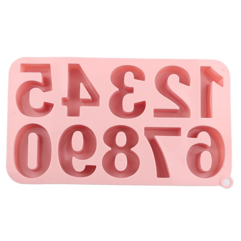 10 Cavity Number Silicone Candy Molds 09 Digital Chocolate Birthday Cake gallery