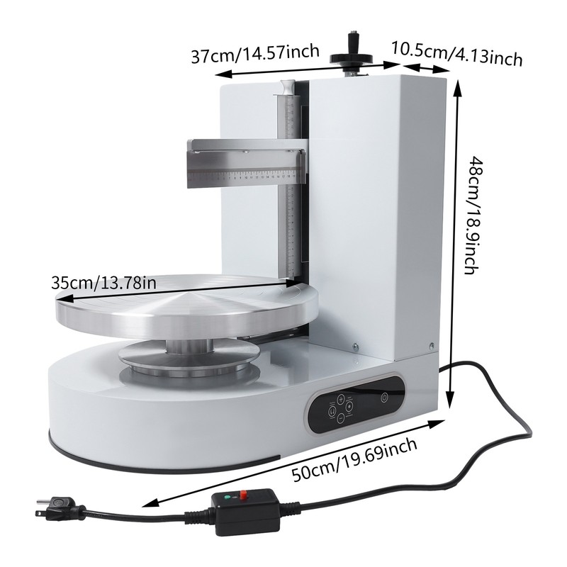 For 4-12" Cake Decorating Machine Cake Cream Smearing Frosting Spreading Machine gallery