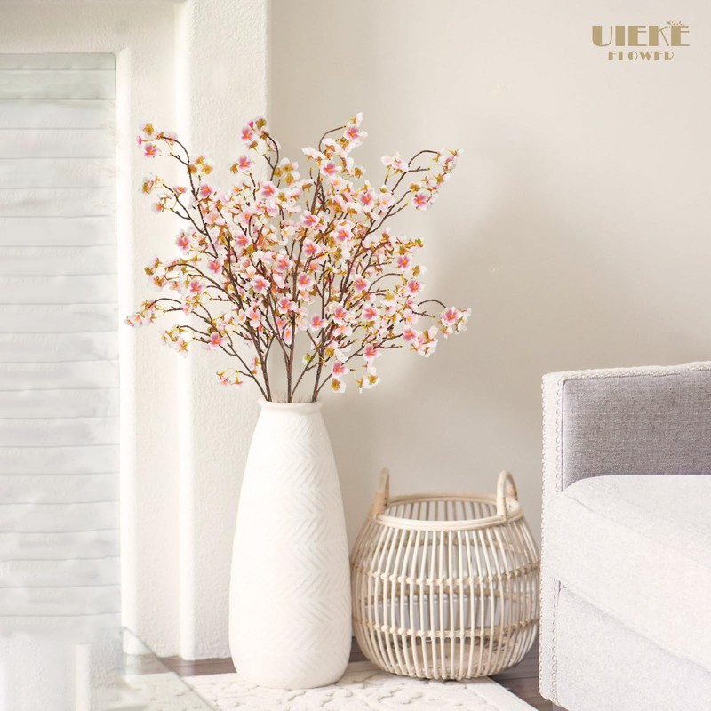 Uieke Silk Cherry Blossom Branches, 40.5in Artificial Cherry Blossom Flowers Lon gallery