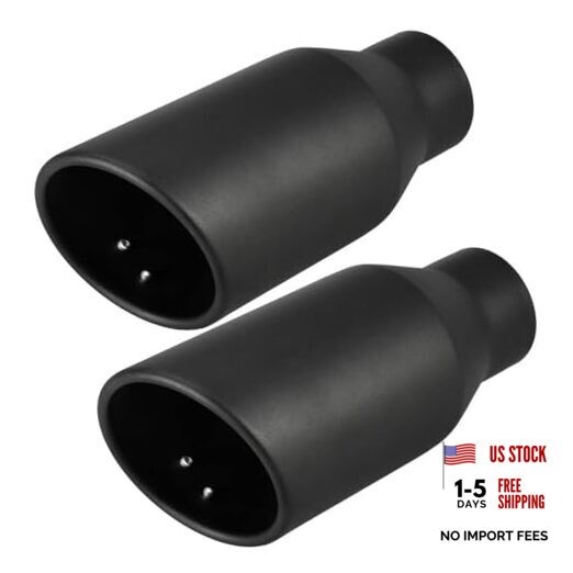 2.5 inch Inlet 4 inch Outlet Exhaust Tip 2.5″ to 4″ Exhaust Tailpipe Tips 9″