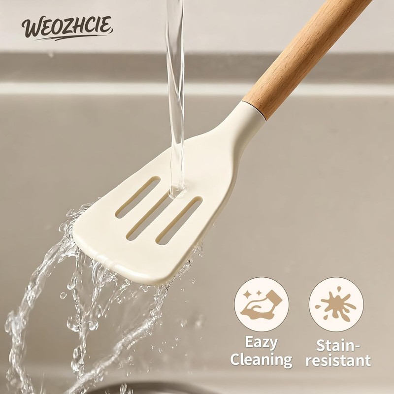 Silicone Cooking Utensil Set,12 PCS Cooking Cookware Kitchen Utensils Set gallery