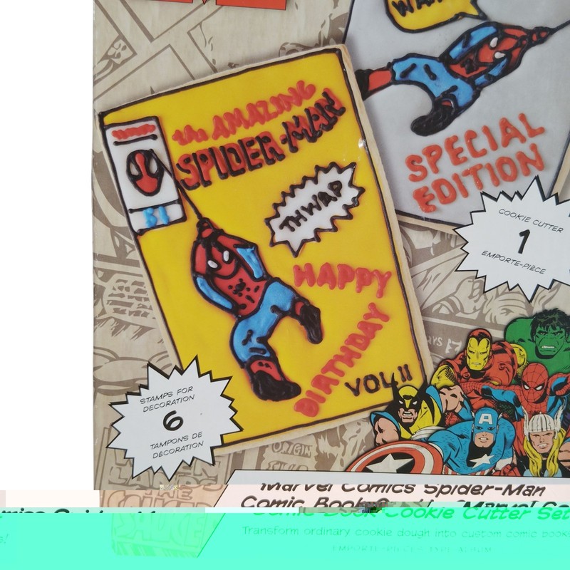 Williams Sonoma Marvel Comics Spider-Man Cookie Cutters 6pc. Set gallery