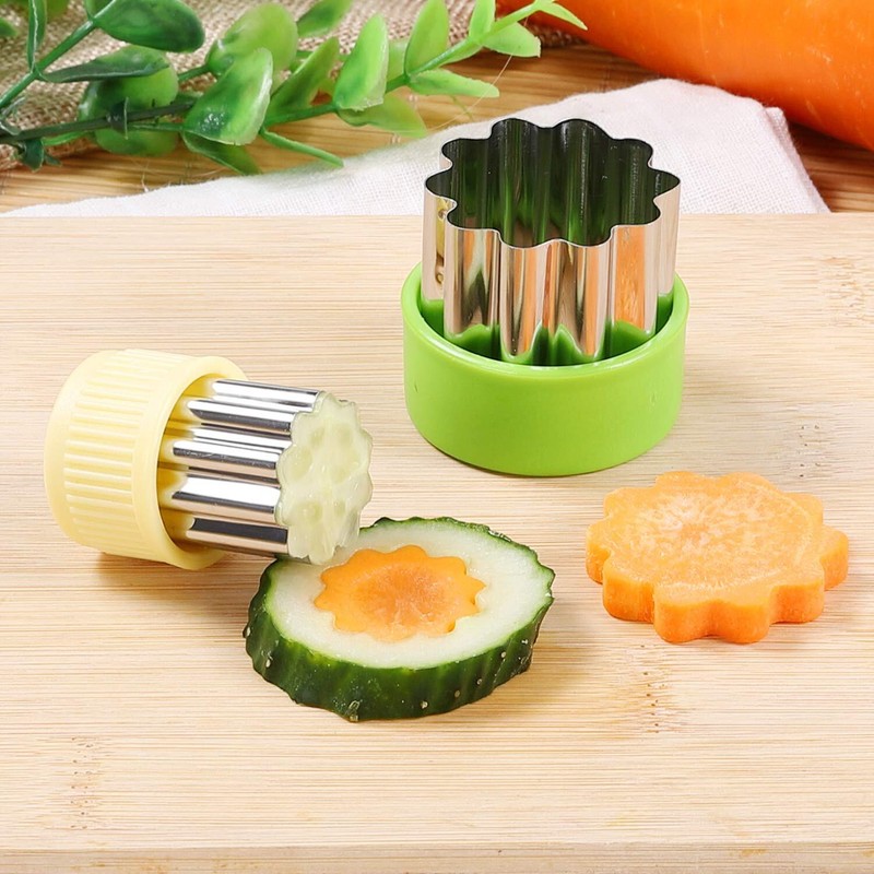 12 Pcs Vegetable Cutter Shapes Set Mini Cookie Fruit Pie Stamps Mold for Baking gallery