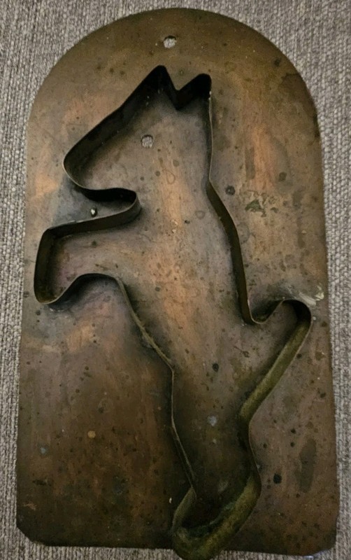 Village By Pfaltzgraff, Copper Cookie Cutter, Ginger Dog, Solid Copper, USA gallery
